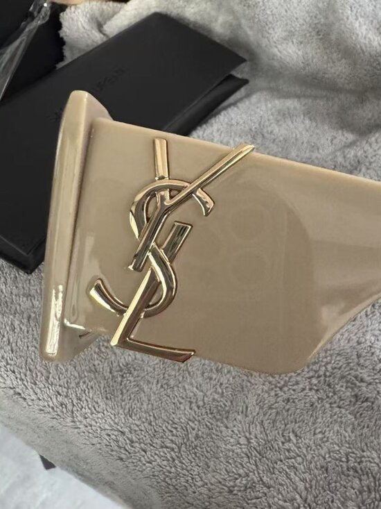Saint Laurent Cream Square-Frame Sunglasses main image 10